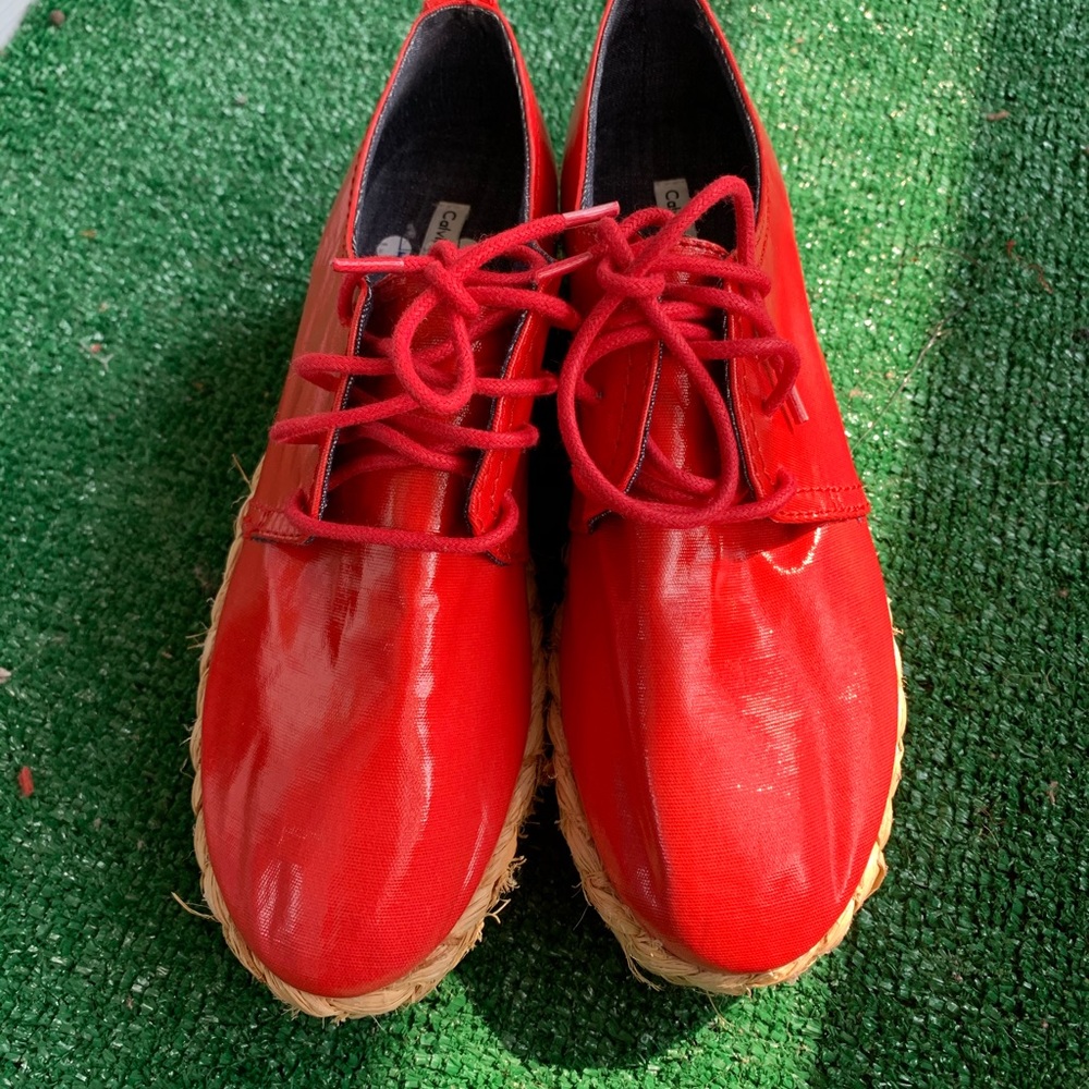 Stand out on in these Ladies Red Calvin Klien